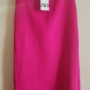 Zara Women's Vibrant Pink Mini Dress